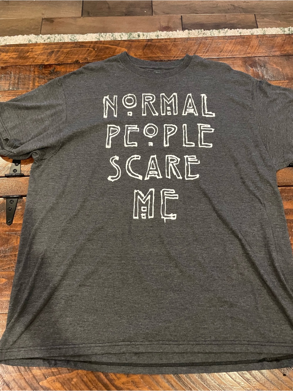 Ripple Junction Men's Dark Gray 'Normal People Scare Me' Graphic Tee